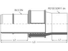 BLS-PE-Übergangsstück GPE-i PE100 S5 für Wasser DN 80 / d 90mm - Frischhut Steckmuffenformstücke