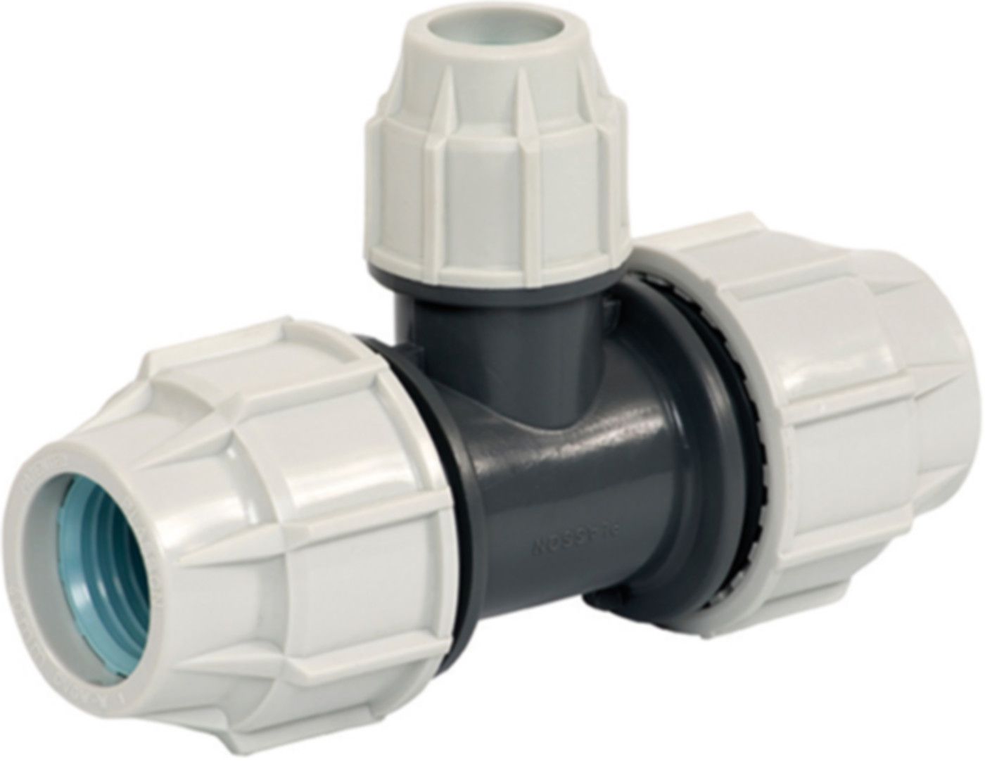 T 90° reduziert 7340 63mm- 40mm- 63mm - Plasson-Klemmfittinge