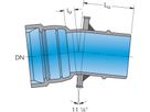 1-Muffe-Bogen MK 11° System BLS DN 125 - Frischhut Steckmuffenformstücke