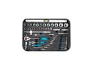 TECHNOCRAFT ABS-Werkzeugkoffer "PRO CHROME 152" 152-tlg., Antrieb 1/4" + 1/2" - Werkzeugkoffer,Sortimentskoffer,Behälter