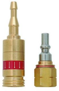 Propan Schnellkupplung Stecknippel 3/8" links , Anschluss an Handgriff - Schweissen