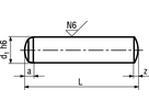 Zyl-Stift St gehärtet+geschl Tol h6 BN858 DIN6325 2,5x12 - Bossard Schrauben
