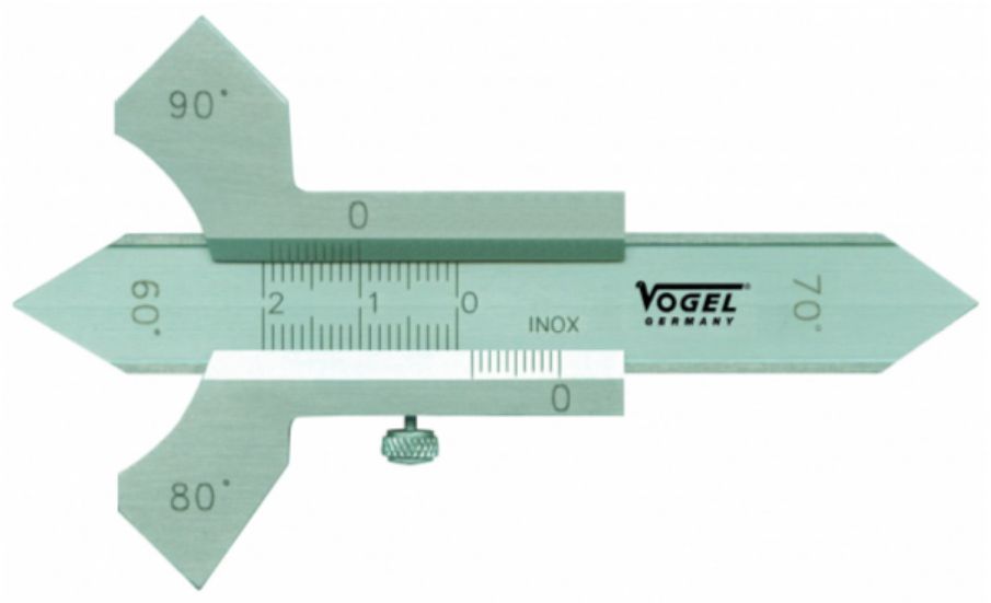 VOGEL präz. Schweissnahtlehre Inox - Längenmessen
