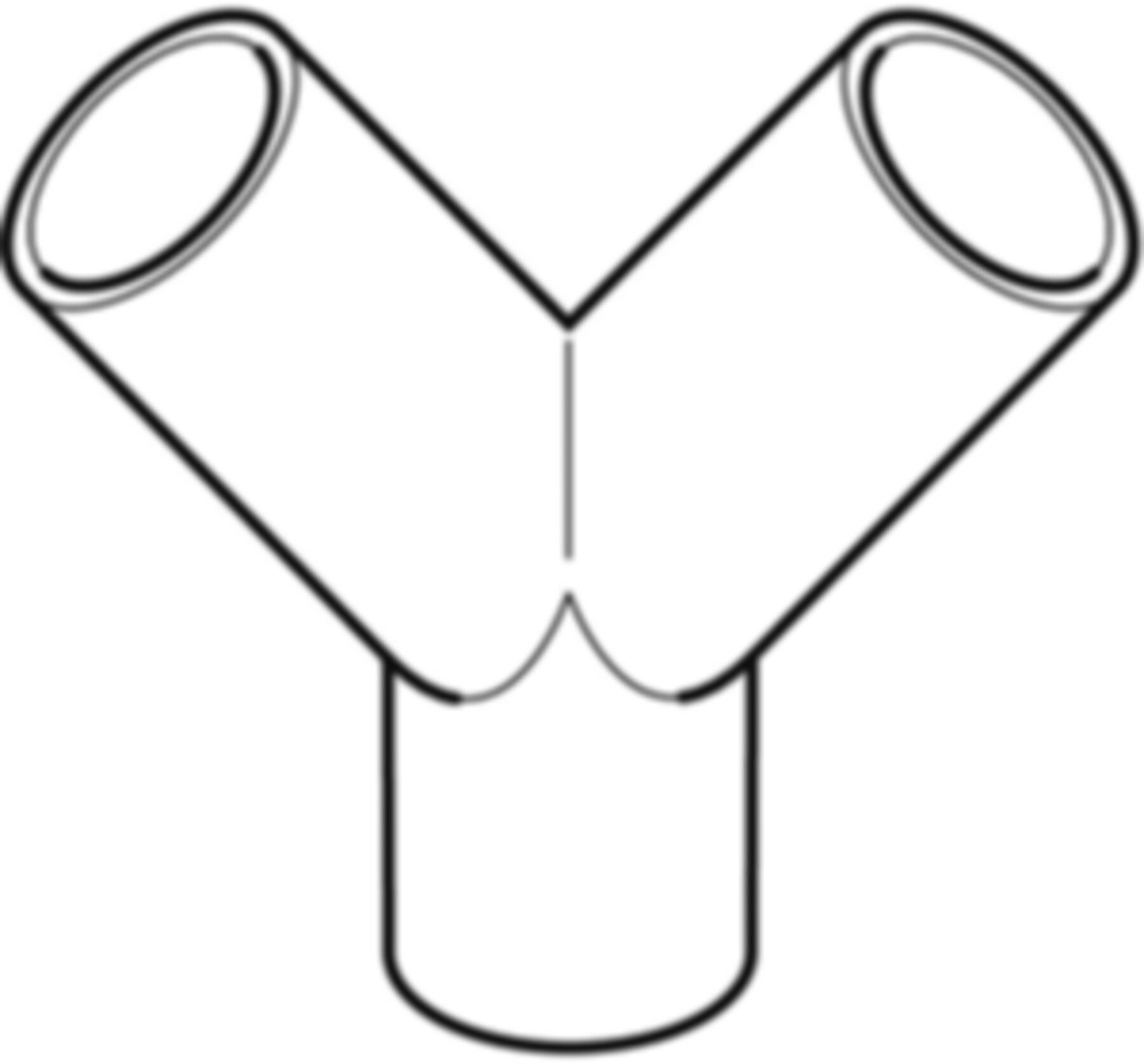 Hosenabzweig 2 x 30° 110/110mm 367.481.16.1 - Geberit-PE-Formstücke