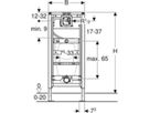 Duofix Urinal-Element Universal Typ 112/130 111.621.00.1 - Geberit-Duofix