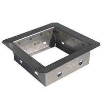 Aufsetzrahmen CrNi 100x100/H60- 80 430 verstellbar - Kiesrahmen und Kiesroste