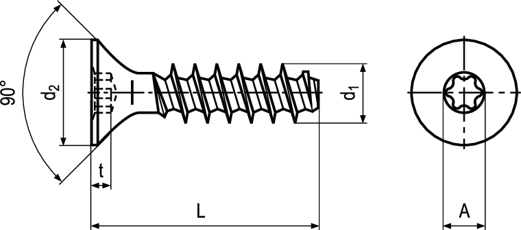 PT® WN 1423 Torx plus® Autos® vzb BN11308 K22x10WN1423/6I - Bossard Schrauben