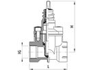 Hausanschluss-Schieber für Gas 2505 3/4" - Hawle Hausanschluss- und Anbohrarmaturen
