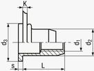 TUBTARA® Flachkopf offen St vz BN4575 M6 UT/FEF 8 - Bossard Schrauben