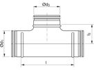 Abzweiger 90° 160/ 80mm TCPU-V - Spiralfalzrohre und Zubehör System Safe