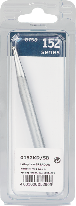 ERSADUR-Lötspitze 152KD/SB, meisselförmig, Ø 5.3mm - Löten