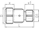 Kupplung red., für Stahl- und PE-Rohre NBR 1 1/2" x 40mm 775 102 520 - GF Primofit