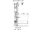Wand-WC-Element Sigma 111.396.00.6 Typ 112 UP320 Baubreite 42.5 cm - Geberit-Duofix