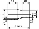 Reduktion PE100 S5 PN 16 d 63/ 40mm 753 901 059 - PE100 Stutzenformstücke langschenklig