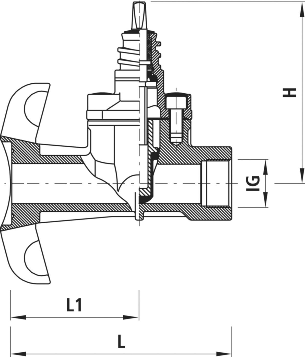 Universal-Schieberschelle 2700 DN 1" - Hawle Hausanschluss- und Anbohrarmaturen