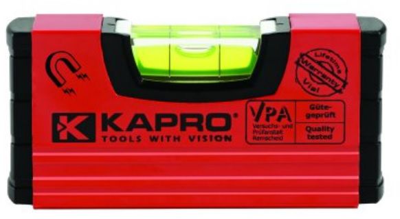 KAPRO Wasserwaage Handy mit Magnet 10 Länge 10cm - Nivellieren