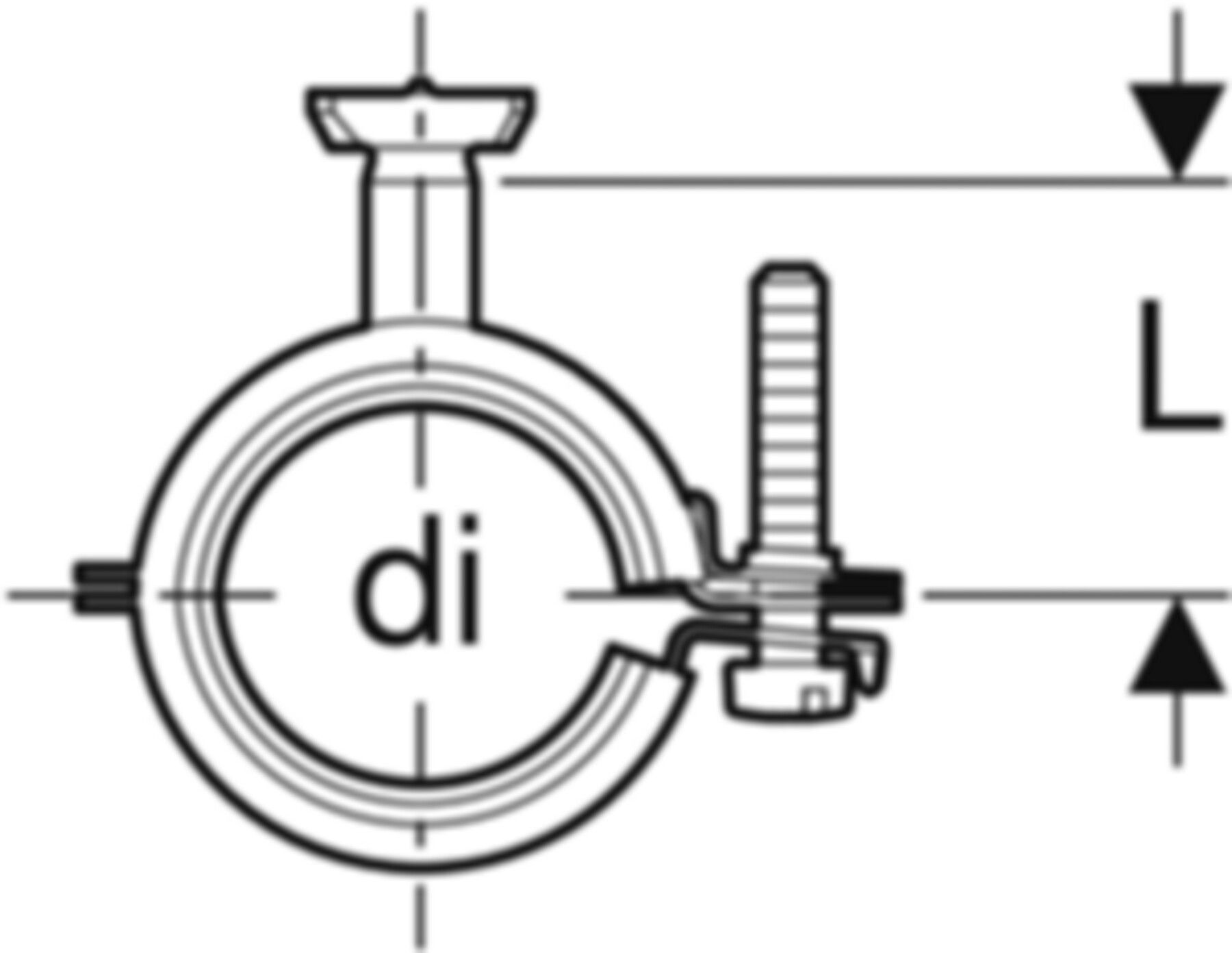 GIS Befestigungs-Set Verteiler gerade 25-30mm 653.492.00.1 - Geberit-Push Fit-Formstücke