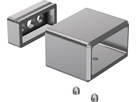 Handlaufsteckrohr  verdeckt 2-teilig eckig 40x20x2 mm geschliffen 126927 - INOXTECH-Handlauf-/Geländer-System
