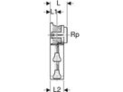 Dose 90° 20mm-3/4" 652.482.00.3 - Geberit-Push Fit-Formstücke
