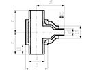 COOL-FIT T-Stück reduziert vorisoliert 140/200mm x 110/160mm 738 204 343 - GF COOL-FIT 2.0