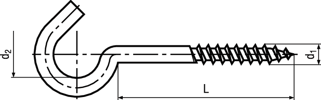 Waschseilhaken Holzgew St vzb BN54208 7,8/80/22 - Bossard Schrauben