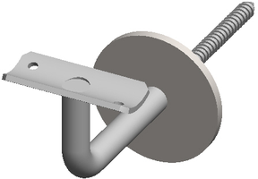 Wandkonsole mit Stockschraube M8