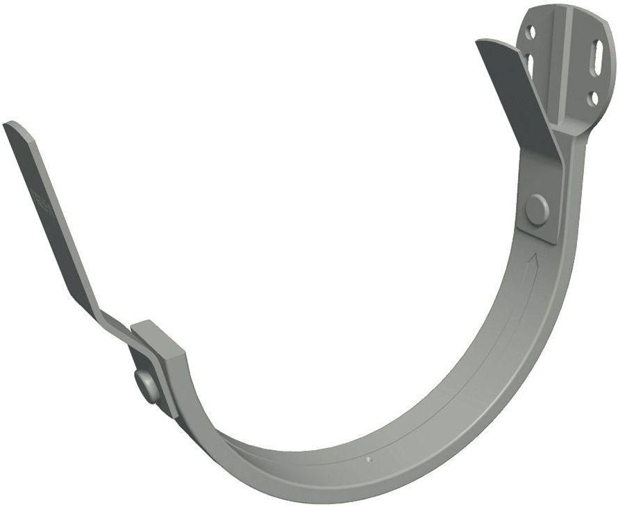 PREFA Stirnbretthaken für Kastenrinnen 333 mm Zinkgrau 525217 - PREFA Dachentwässerungssysteme