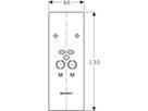 Paneel Waschtisch-Element für Einloch- armatur 111.853.00.1 - Geberit-Duofix