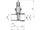 Spitzend/Muffen-Schieber, Baio 4510 DN 150 - Hawle Armaturen