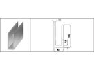 Aluminium U-Profil aus EN AW 6060 T66 Ganzglasgeländer-System L=6000 mm - INOXTECH-Handlauf-/Geländer-System