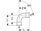 Bogen 90° 28mm 30105 - Mapress-Sanitär-Presssystem-Formstücke
