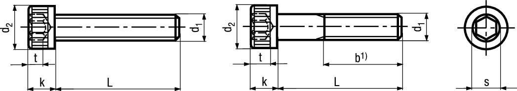 Zyl-Schr m I-6kt UNC ST ~12.9 SCHW BN13 1/4x1" - Bossard Schrauben