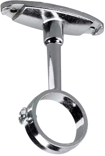 Hettich Schrankrohr-Mittelträger verchromt, für Schrankrohr D = 25mm - Diverse Möbelbeschläge und Zubehör