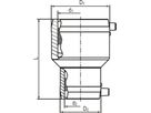 Reduziermuffe MR (Karton à 50 Stk.) d 40/32mm 615 388 - Frialen Elektroschweissfittinge