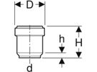 Steckmuffe 32mm 379.768.16.3 - Geberit-PE-Formstücke