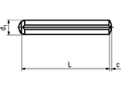 Zylinderkerbstifte KS 3 Stahl BN884 DIN1473 1,5x8 - Bossard Schrauben