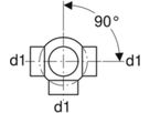 Mehrfach-Abzweig 3-teilig 90° d 110/110mm 367.605.16.1 - Geberit-PE-Formstücke