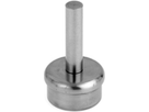 Steckkonsole zum Anschweissen ger Rk Pfos 26.9mm,TH50mm,geschl,1.4301 - INOXTECH-Handlauf-/Geländer-System