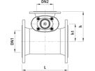 Combi-T mit Flanschen PN 16 4340 DN 100/ 100 - Hawle Armaturen