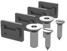 Frz. Geländer Zubehör Abschlussdeckel Schrauben und Glasunterlage aus EPDM 80sh - INOXTECH-Handlauf-/Geländer-System