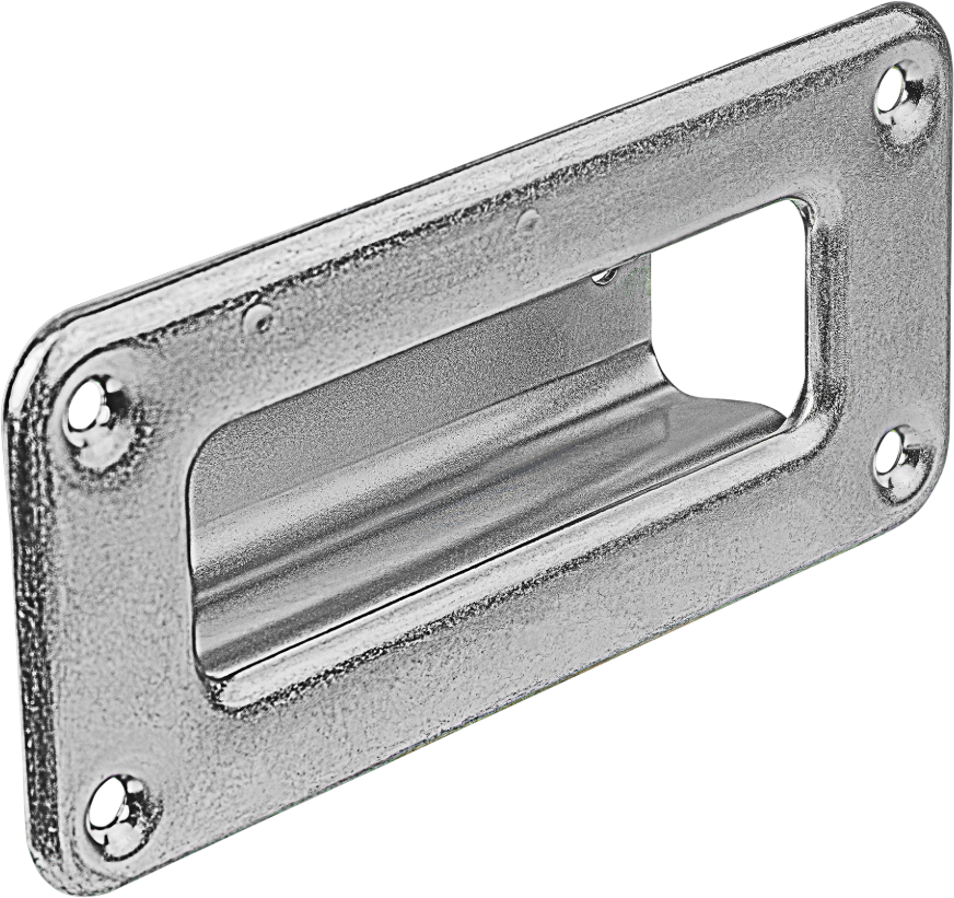 WEBI Schiebetür-Muschelgriff LxB=150x70mm, verzinkt - Schiebetür- und Schiebetorbeschläge