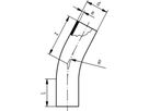 Bogen 11° nahtlos PE100 S8 PN 10 d 560mm 753 090 828 - PE100 Stutzenformstücke langschenklig