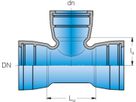 3-Muffen-T-Stück MMB DN 300/150 - Frischhut Steckmuffenformstücke