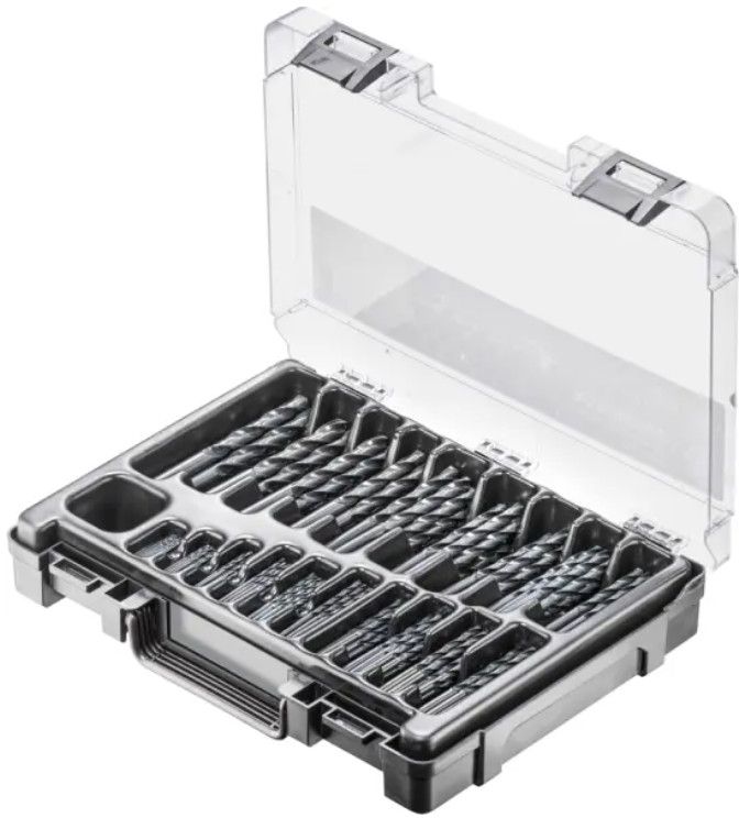 FORTEC Spiralbohrer - Satz HSS-R 170 tlg. 10x 1.0 - 8.0 mm , 5x 8.5 - 10.0 mm - Bohren