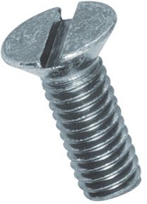 Senkschr mit Schlitz St 4.8 vzb BN357 DIN963A M5x6 - Bossard Schrauben