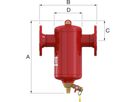 Schlammabscheider Clean Smart F 8 l / DN 65 (4-Loch) - Flamco Luft- und Schlammabscheider