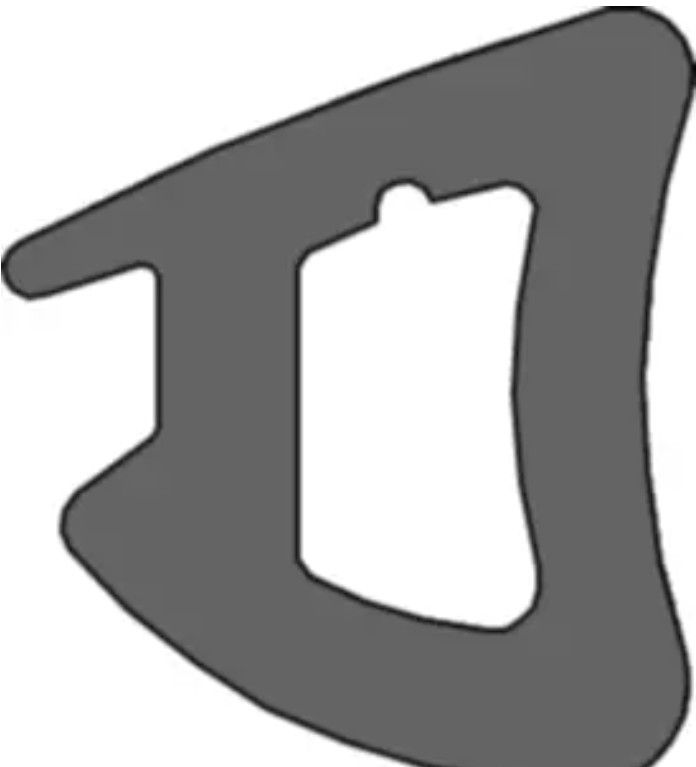 Dichtungsprofil für Trockenverglasung Für Glasdicke 17 mm, Farbe schwarz, Rollen à 25 m, - INOXTECH-Handlauf-/Geländer-System