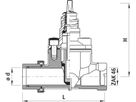 PE-Einschweiss-Schieber 2523 d 63mm - ZAK - Hawle Hausanschluss- und Anbohrarmaturen
