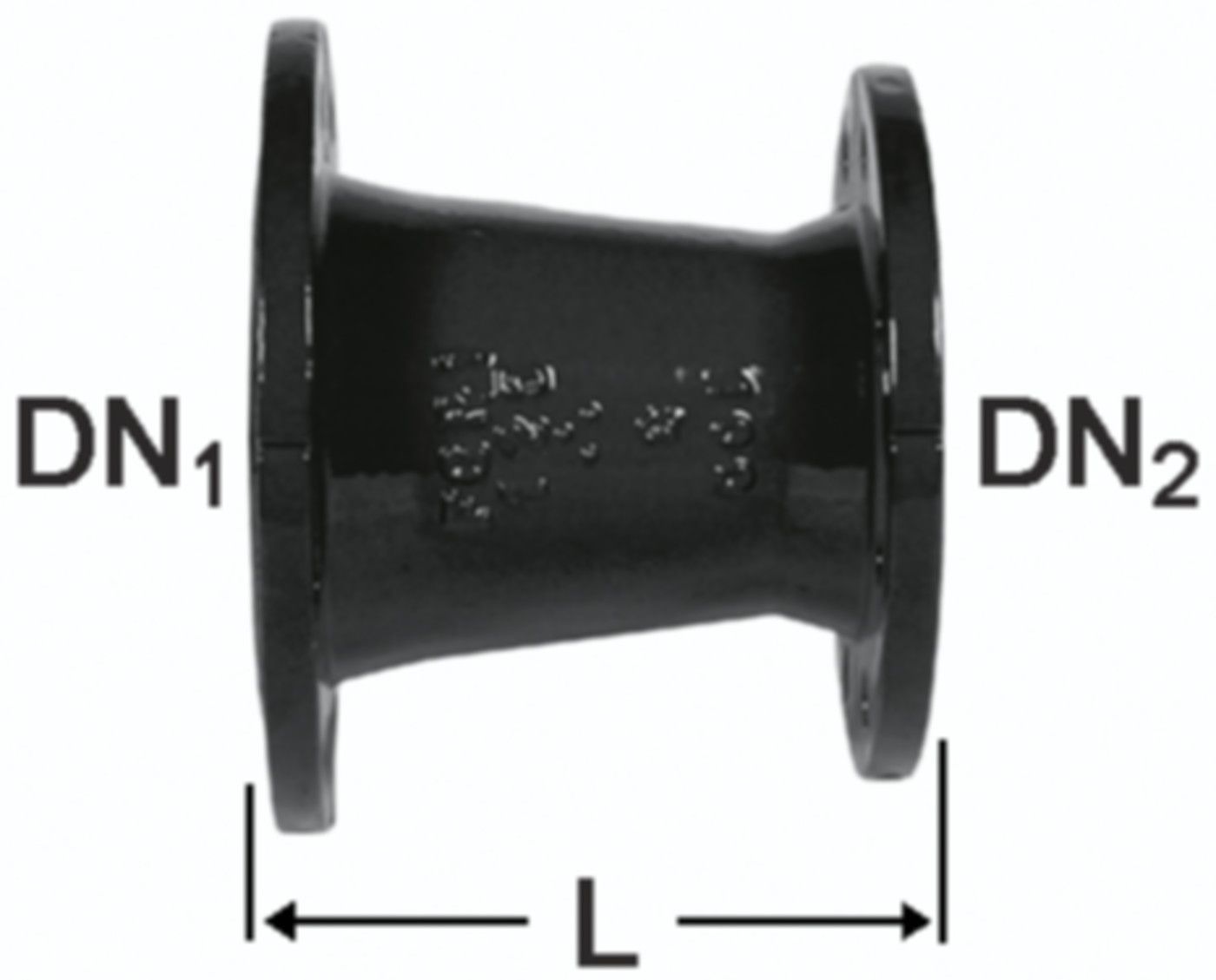 Flanschenkaliberwechsel Fig. 2084 DN 250/100 PN 10 - Von Roll Flanschenformstücke