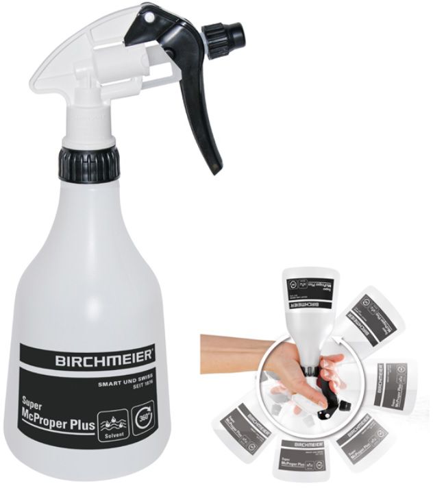 BIRCHMEIER Zerstäuber McPropper+ 500ml, 360º verwendbar - Reinigung